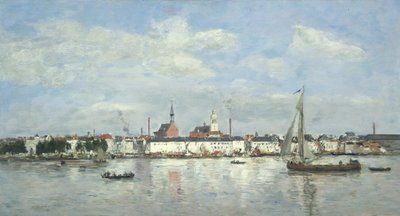O cais da Antuérpia de Eugene Louis Boudin