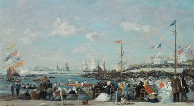 A Regata em Le Havre, 1869 de Eugene Louis Boudin