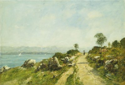 A estrada, Antibes; Antibes, a Rota, 1893 de Eugene Louis Boudin