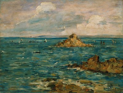 O mar em Douarnenez de Eugene Louis Boudin