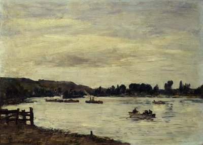 O Sena perto de Rouen de Eugene Louis Boudin