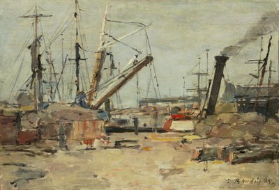 Os arrastões, 1885. de Eugene Louis Boudin