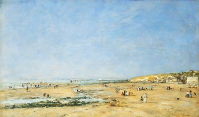 Trouville, Vista Geral da Praia; Trouville, Vista Geral da Praia, 1890 de Eugene Louis Boudin