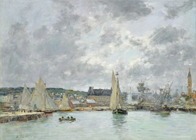Porto de Trouville, 1880 de Eugene Louis Boudin