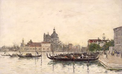 Veneza, o Molo de Eugene Louis Boudin