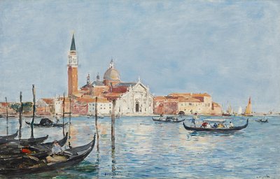 Veneza, igreja de San Giorgio de Eugene Louis Boudin