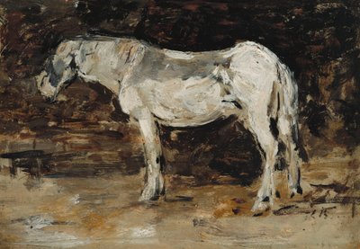 Cavalo Branco, c.1885-90 de Eugene Louis Boudin