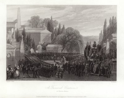 Uma oração fúnebre em Pere Lachaise de Eugene Louis Lami