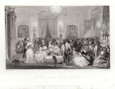 Um sarau no duque de Orleans de Eugene Louis Lami
