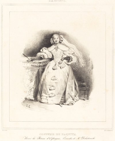 Traje de Paquita na Rainha da Espanha de Eugene Louis Lami