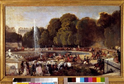 Entrada da Duquesa de Orleans, Helene de Mecklembourg, no Jardim das Tuileries em Paris, 4 de junho de Eugene Louis Lami