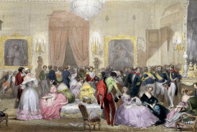 Noite em casa dos Duques de Orleans de Eugene Louis Lami
