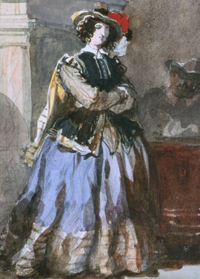 Retrato de mulher, século XIX. de Eugene Louis Lami