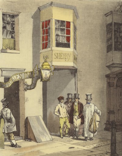 Inn and Post Office de Eugene Louis after Lami