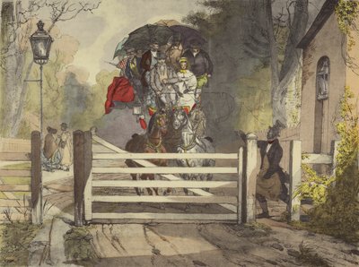 Uma barreira de Eugene Louis after Lami