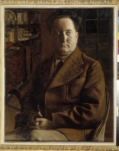 Retrato do escritor Jean Giono (1895-1970) de Eugene Martel