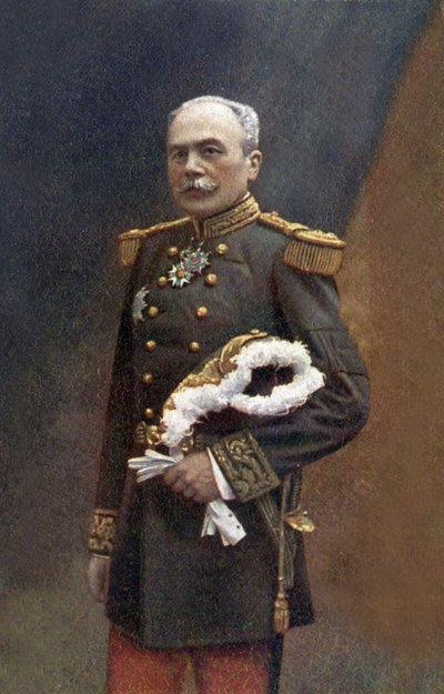 Fernand de Langle de Cary (1849-1927) oficial francês durante a 1ª Guerra Mundial (Verdun), foto de Eugene Pirou de Eugene Pirou