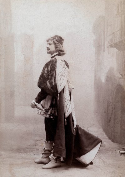 O comediante francês Dauvillier, c. 1900, foto de Eugene Pirou de Eugene Pirou