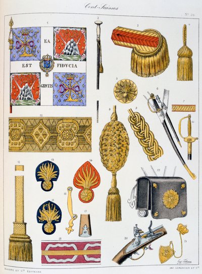 Cent-Suisses, insígnias de Eugene Titeux