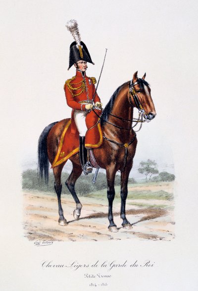 Cavalo Leve da Guarda do Rei, Little Held, 1814-15 de Eugene Titeux