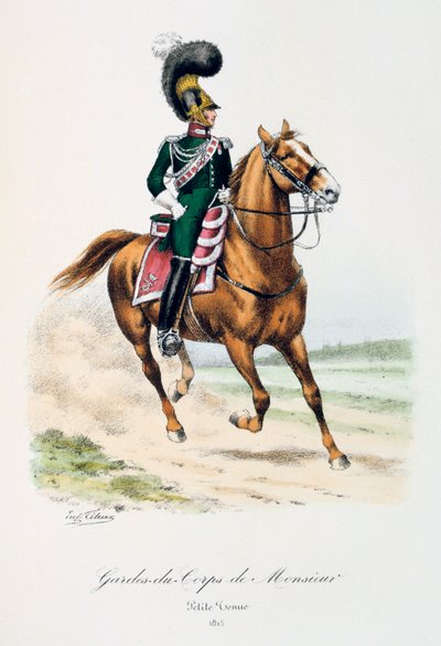 Guarda-costas do senhor, pouco realizado, 1815 de Eugene Titeux