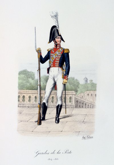 Guardas do portão, 1814-15 de Eugene Titeux