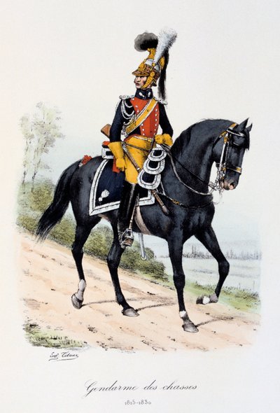 Gendarmes des Chasses, 1815-30 de Eugene Titeux