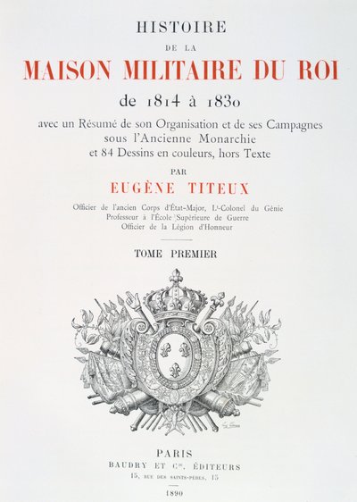 Página de título, 1814-1830 de Eugene Titeux