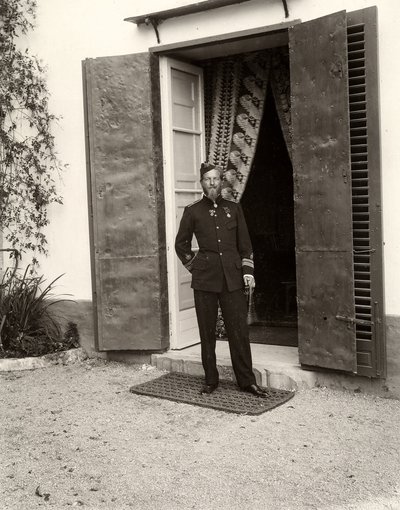 Retrato, de, um, homem uniforme, fazenda, lo zucco, sicília, 1900 de Eugenio Interguglielmi