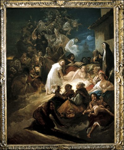 Grupo de bruxas de Eugenio Lucas Velazquez