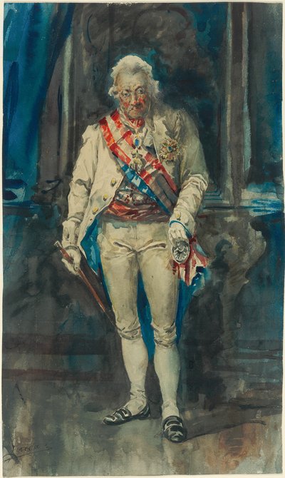 Rei Carlos IV de Espanha de Eugenio Lucas y Padilla