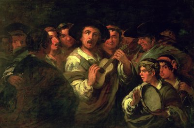 Os Serenaders (óleo sobre tela) de Eugenio Lucas y Padilla