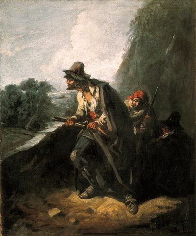 "Os bandidos" (pintura) de Eugenio Lucas y Padilla