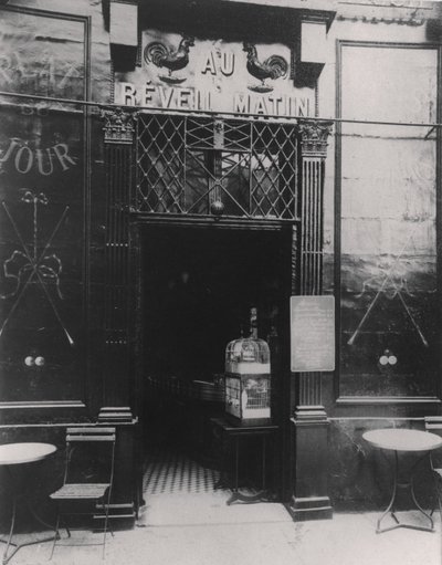 Au Réveil Matin, rua Amelot, 11º Arrondissement, Paris de Eugène Atget