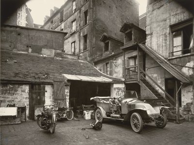 Pátio, rue de Valence de Eugène Atget