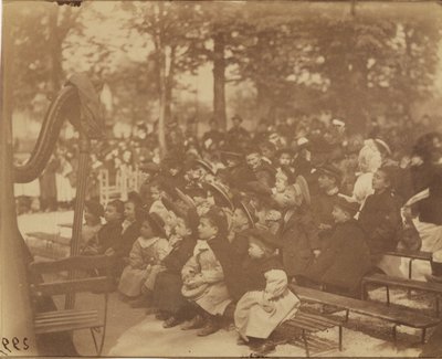 Guignol, Jardins de Luxemburgo de Eugène Atget