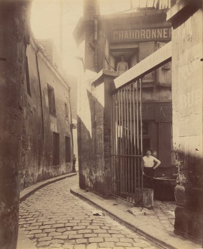 Oficina do metalúrgico, passage de la Réunion de Eugène Atget