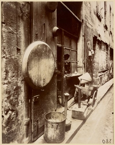 Rue de la Reynie Loja de Tin Smith de Eugène Atget