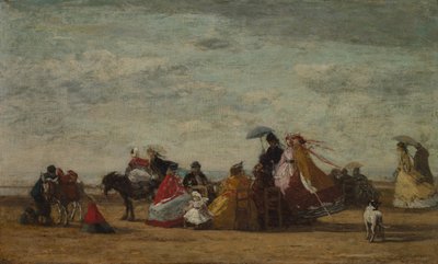 Cena da praia de Eugène Boudin