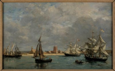 O porto de Camaret de Eugene Louis Boudin