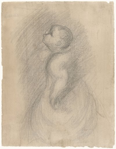 Bebé, visto de lado de Eugène Carrière