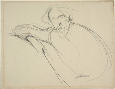 Estudo de Alphonse Daudet de Eugène Carrière