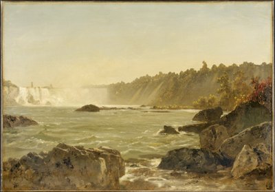 Vista das Cataratas do Niágara de Eugène Colliau