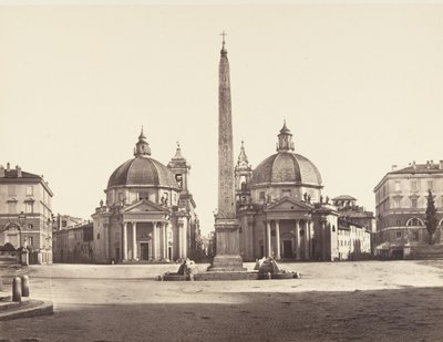 Piazza del Popolo, 1848-52. de Eugène Constant