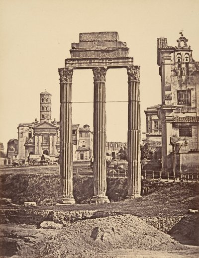 Ruínas do Fórum, 1848-52. de Eugène Constant