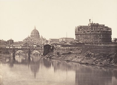 Vista do Castelo de Santo Ângelo. S. Pietro, 1848-52. de Eugène Constant