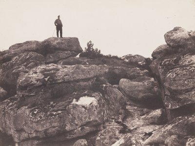 Gargantas de Franchard - Floresta de Fontainebleau (Franchard Gorges - Fontainebleau Forest), 20 de outubro de Eugène Cuvelier