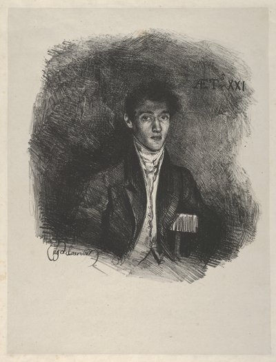 Barão Schwiter Louis Auguste Schwiter, 1805-1889, 1826., 1826. de Eugène Delacroix