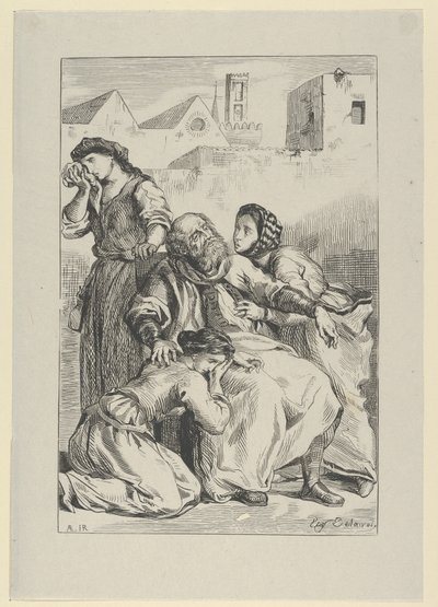 Morte de Goetz von Berlichingen, 1845., 1845. de Eugène Delacroix