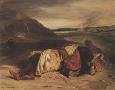 Francês: La mort de Hassan de Eugène Delacroix